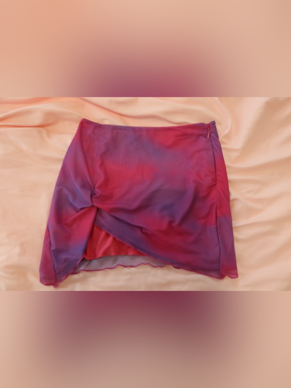 I.AM.GIA Pink-Purple Ombre Sheer Slip Skirt
